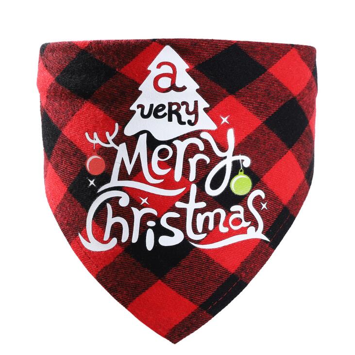 

Dog Bandana Christmas Triangle Scarf Xmas Dogs Cats Kerchief for Small Medium Pet Costume Accessories Decoration, As picture show