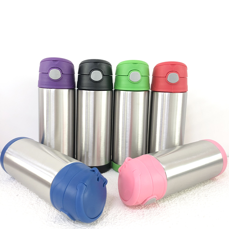 

Wholesale 12oz Kids Flip Top Tumbler Bottle Stainless Steel Straight Tumblers Vacuum Insulated Travel Water Bottles Happy Easter, As pic