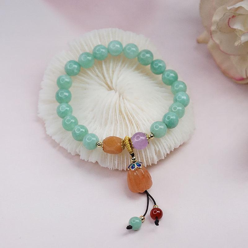 

Bangle Retro Ethnic Style Fresh Bracelets Natural Stone Women Jewelry