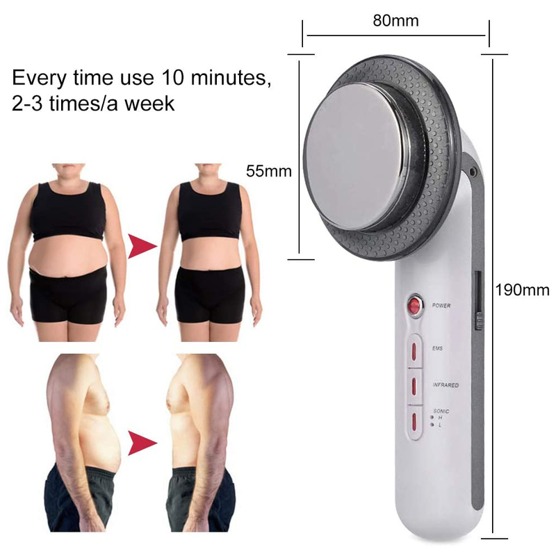 

3 in 1 Ultrasonic Cavitation Fat Burn Slimming Machine With 200g Cellulite Cream Cavitation Anti Cellulite Set EMS Body Massager 2