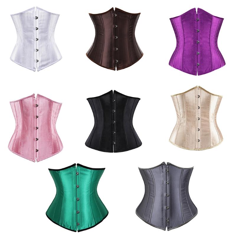 

Belts Gothic Underbust Corset Waist Cincher Bustiers Top Workout Shape Body Belt Lingerie Corsets Sexy, Black;brown