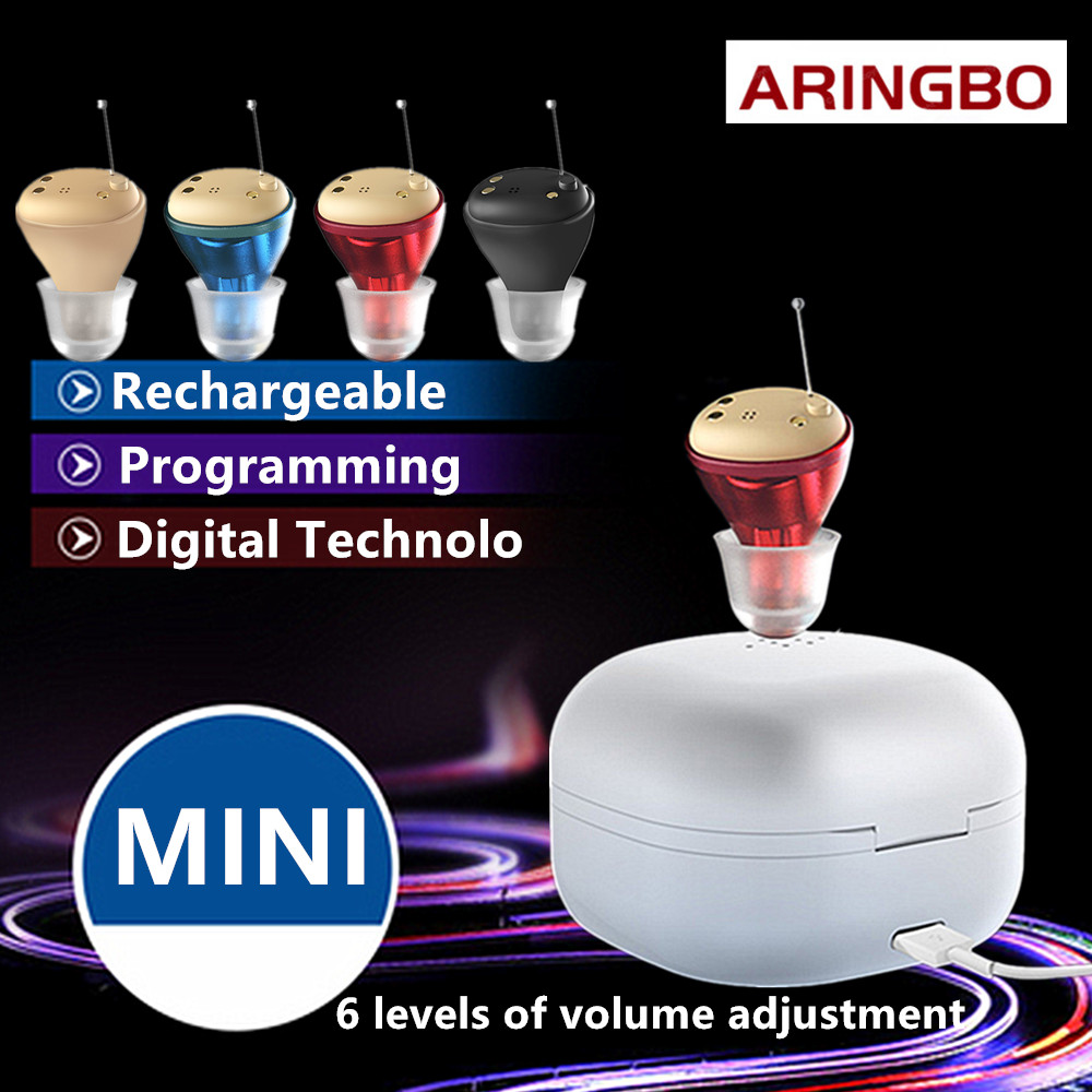 

Digital Rechargeable Hearing Aid Audifono Wireless Mini Intelligent In-Ear Moderate Severe Hearing Loss Deaf Hearing AidsScouts