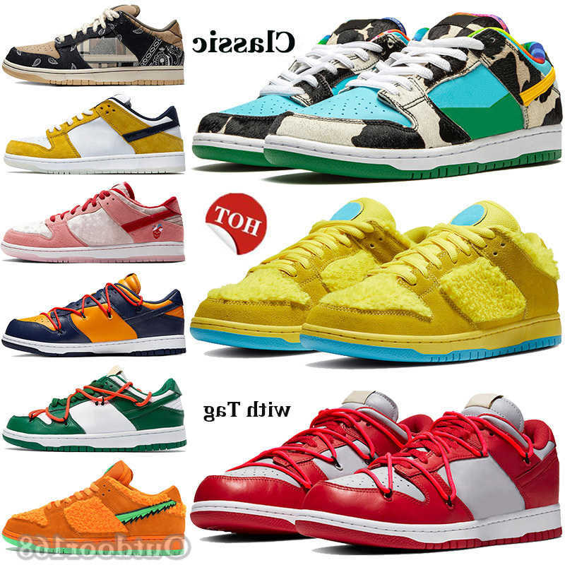 

2021 Chunky Basketball Shoes University Red Pine Green White Shadow Classic Sneakers Yeelow Bear Travis Scotts Men Women Trainers With Tag, 12.girls don't cry