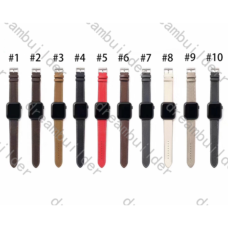 

designer straps Watchbands Watch Band 42mm 38mm 40mm 44mm iwatch 2 3 4 5 bands Leather Strap Bracelet Fashion Stripes