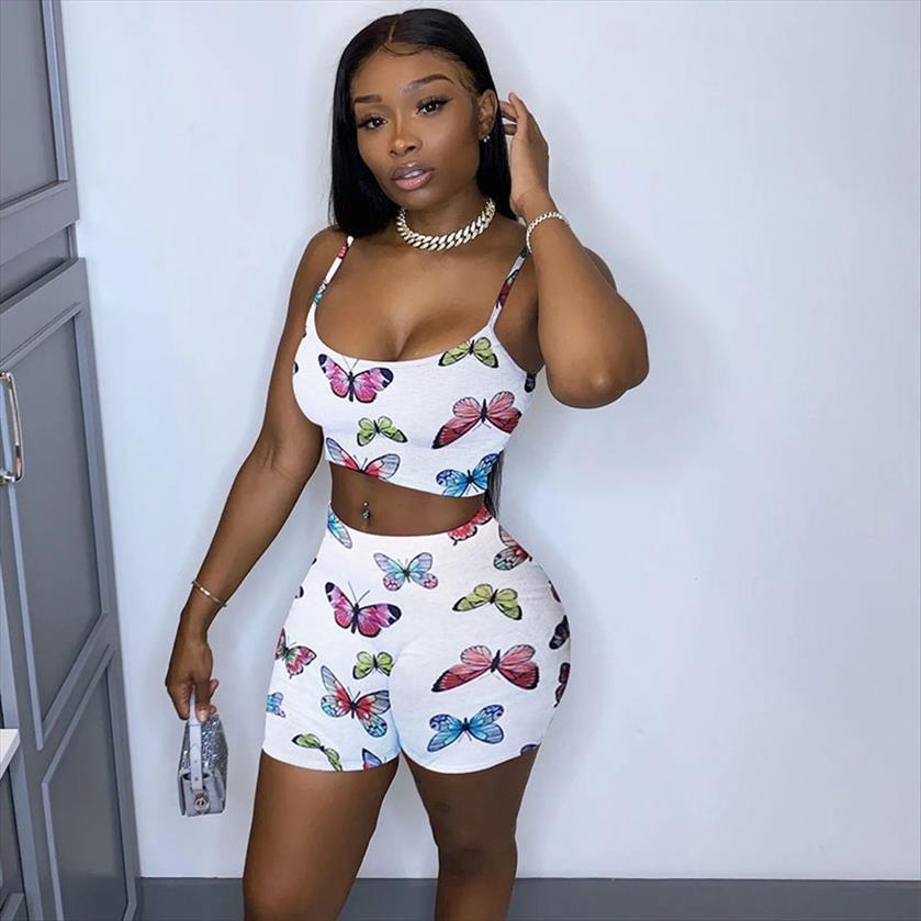 

casual co ord set tracksuit womens tracksuits 2 piece summer clothes sport biker shorts crop print two outfits, Gray