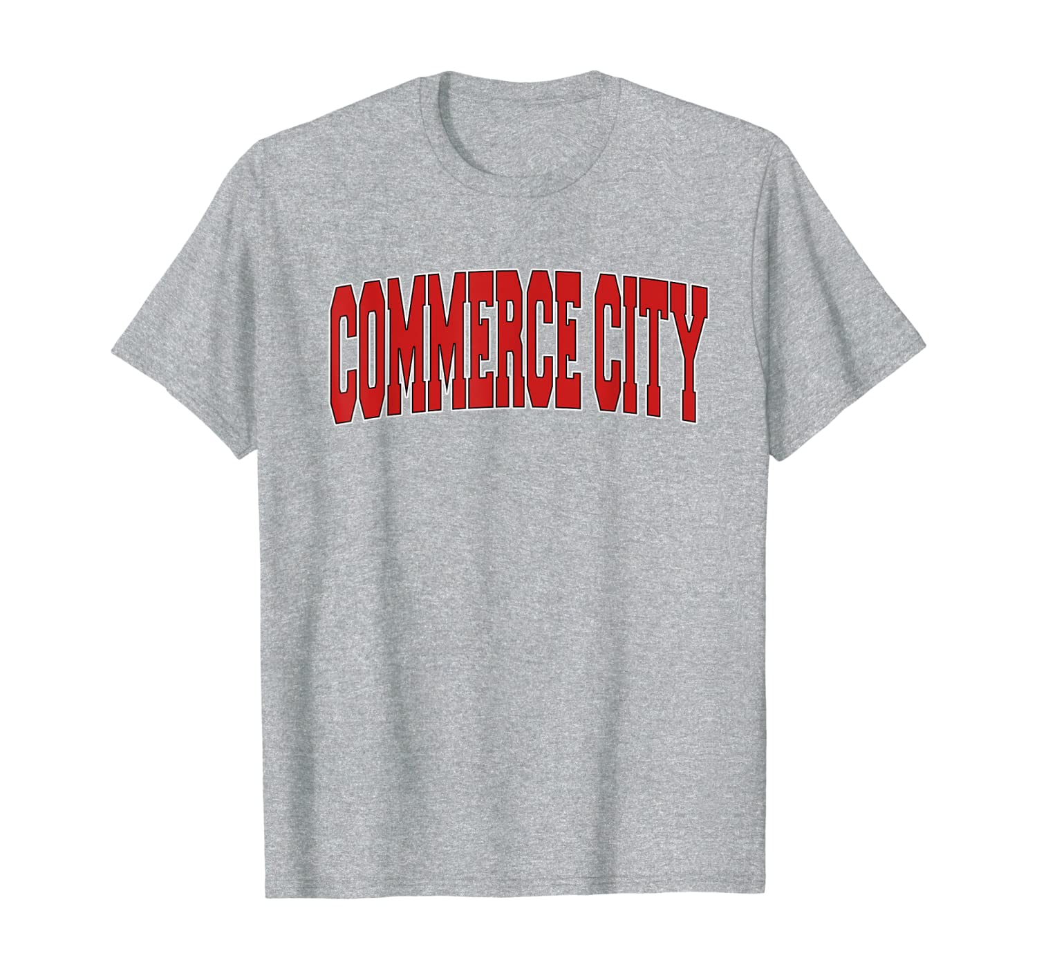 COMMERCE CITY CO COLORADO Varsity Style USA Vintage Sports T-Shirt-image-702587050
