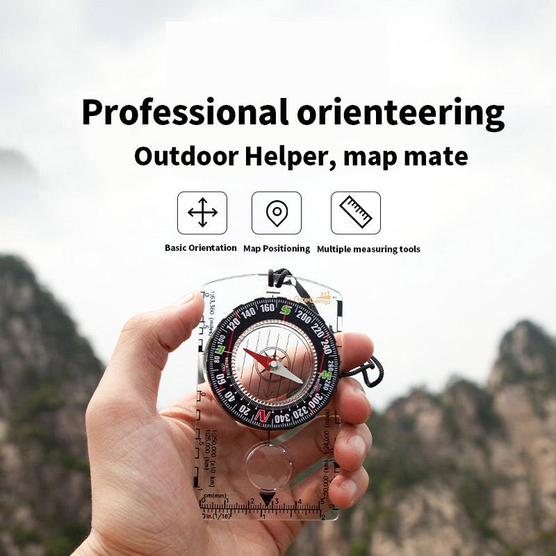 

Field Camping Orienteering Hiking Trip Special Compass Ruler Map Scale Night Light Portable Altimeter Outdoor Gadgets