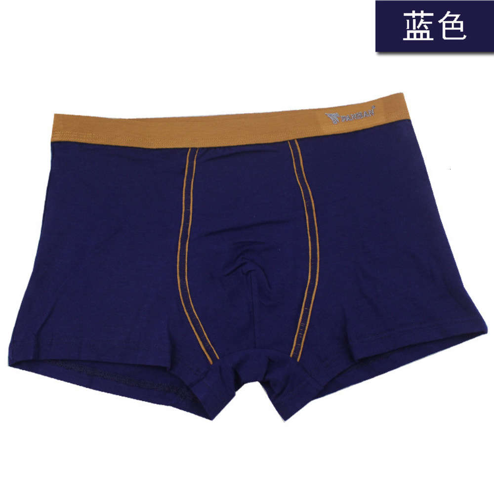 

New style pure cotton boxer underwear men's classic, Black;white