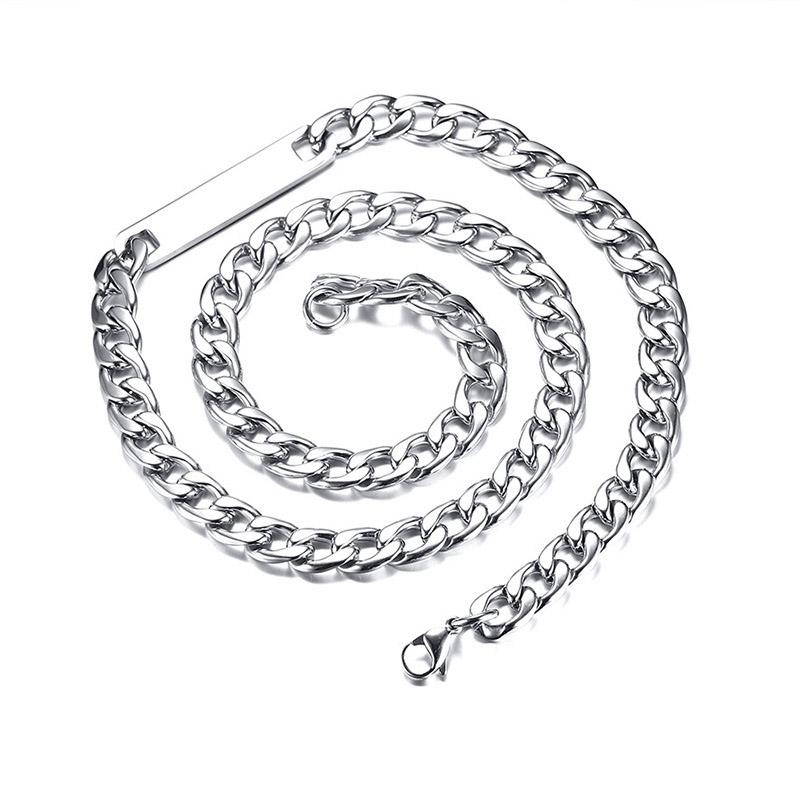 

Chains Hip Hop Ins Gold Color Titanium Steel Necklace For Men 12mm Thick Chain Necklaces Fashion Jewelry Accessories Drop