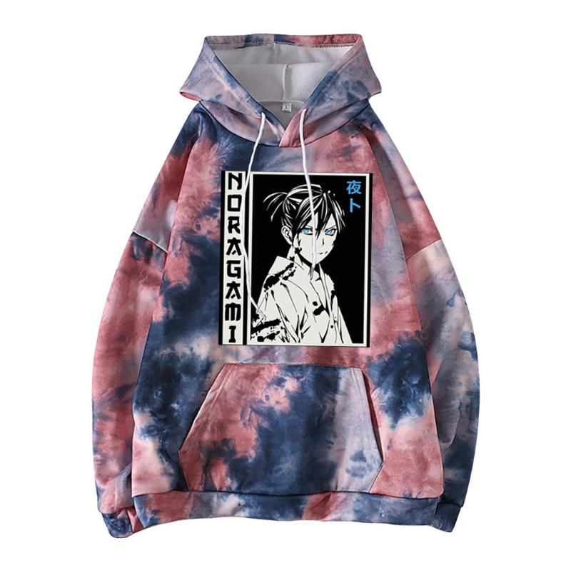 

Men's Hoodies & Sweatshirts Noragami Yato Cosplay Tie-dye Pullover, Black