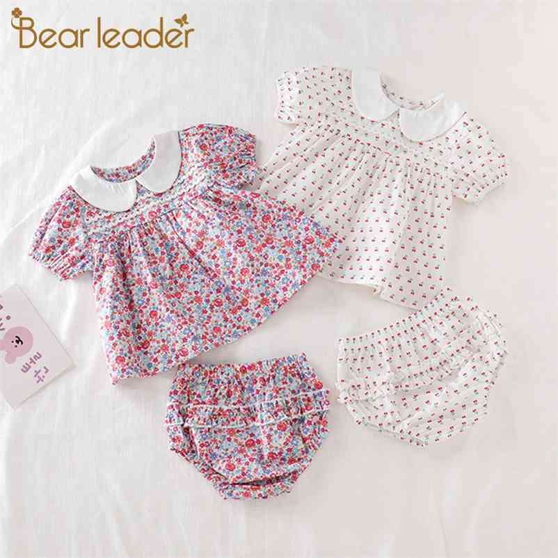 

Baby Girls Floral Clothing Sets Summer Toddler Flowers Outfits Top and Shorts Clothes 2Pcs Infant Casual Suits 210429, Ah4574white