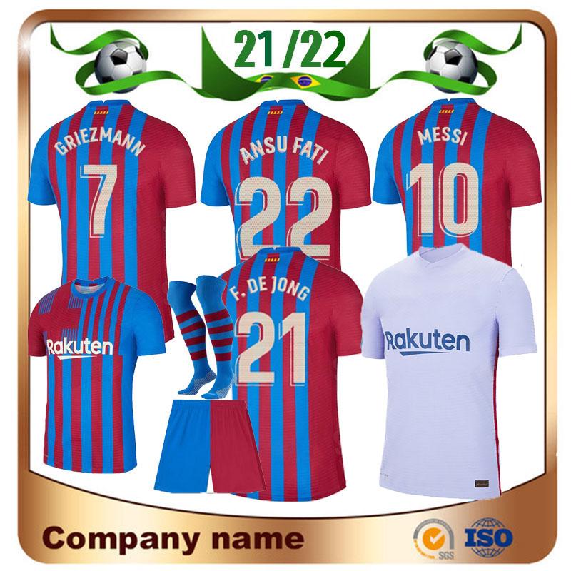

20 21 Barcelona soccer jerseys BARCA MESSI GRIEZMANN camiseta de futbol ANSU FATI 2021 FDE JONG Maillots football shirt men kids kitjersey, Men 4th+patch
