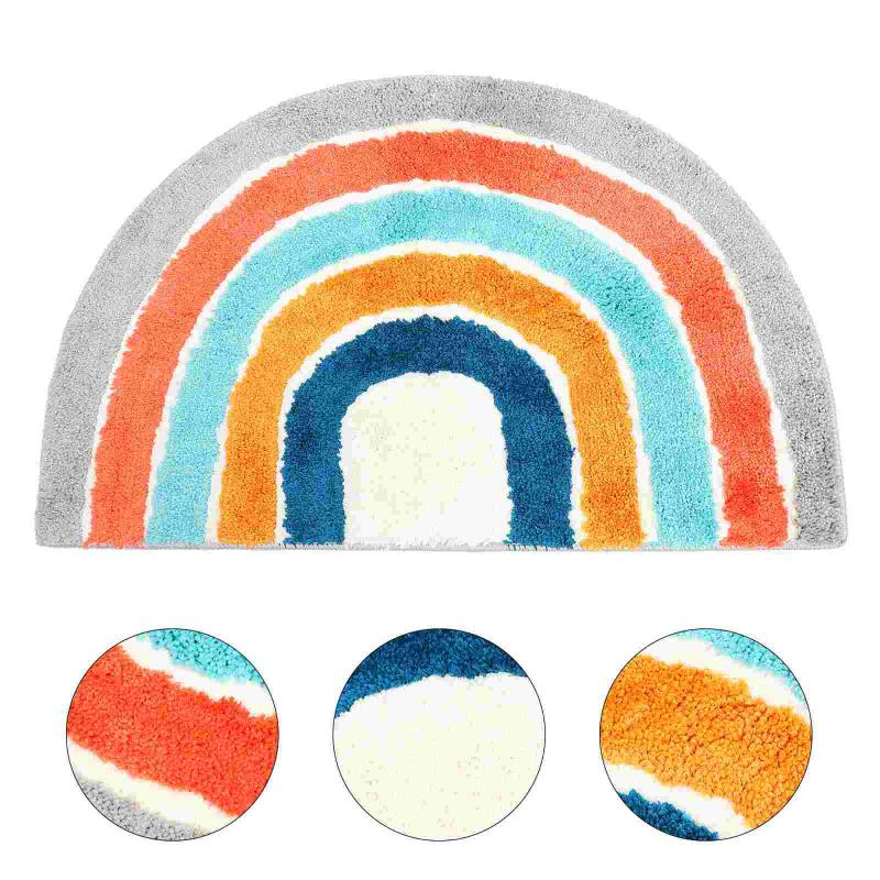 

Carpets 1Pc Rainbow Door Mat Cartoon Anti Skid Bedroom Carpet