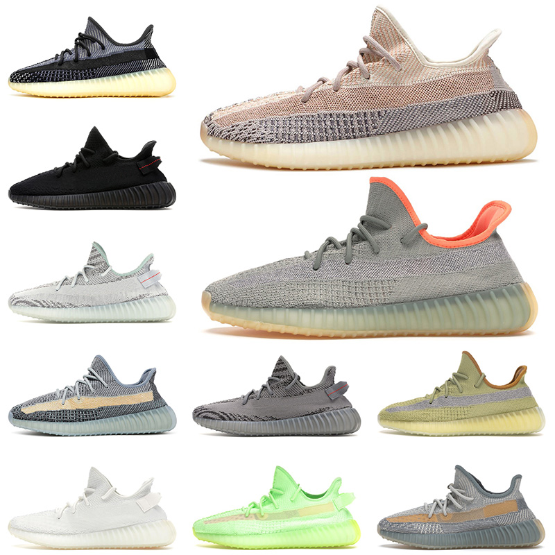 

Top Fashion 2021 Kanye Mens Womens Running Sports Shoes ASH Pearl Desert Sage Static Reflective Earth Cream Zebra Trainers Sneakers SIZE 36-48