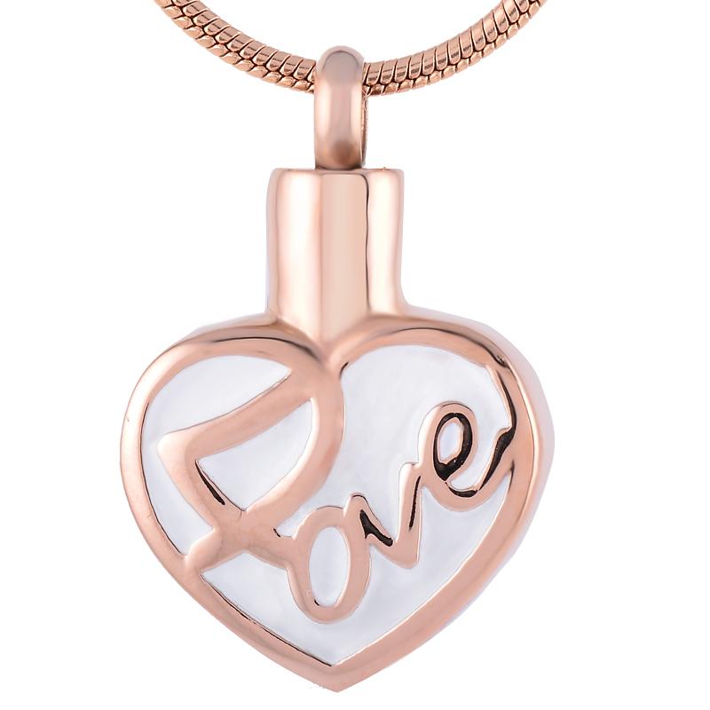 

Pendant Necklaces Special Love In The Heart Necklace Women Accessories Ash Keepsake Memorial Locket Pet Urn Cremation Jewelry Custom Color