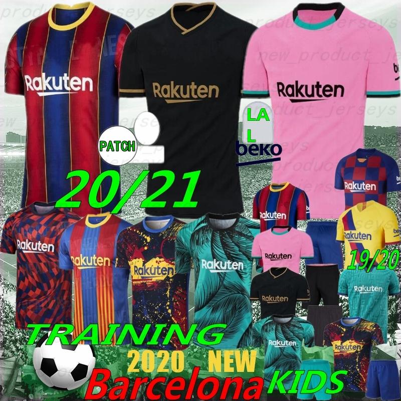 

Thai 20/21 MESSI 6 Xavi soccer jersey 10 MESSI 17 GRIEZMANN camisetas de futbol ANSU FATI retro DE JONG Maillots de football shirt men kids, Black;yellow