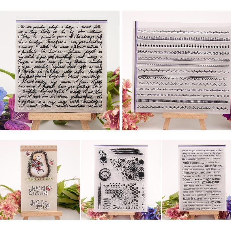 

Transparent Stamp Silicone Seal Sheet For DIY Scrapbook Craft Card Gift Wrap