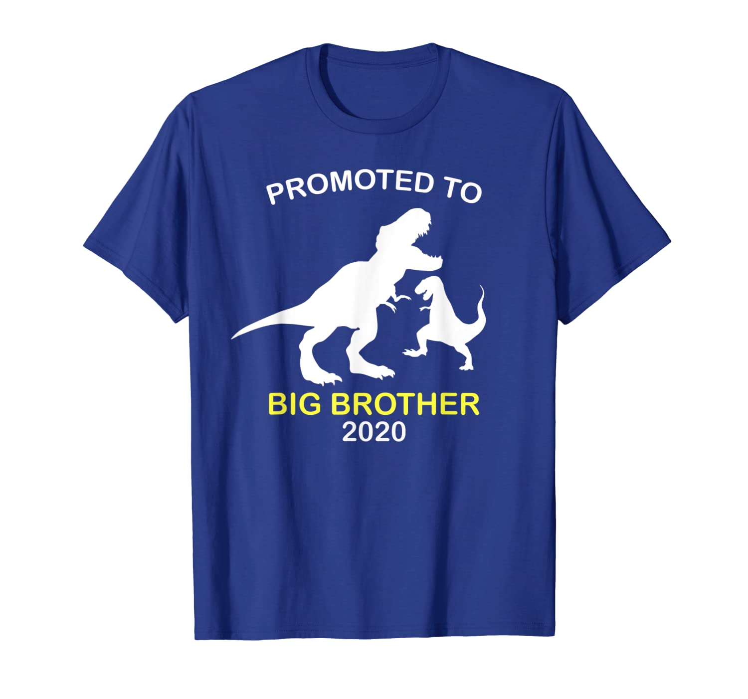 

promoted to big brother 2020 funny dinosaurs gift shirt, White;black