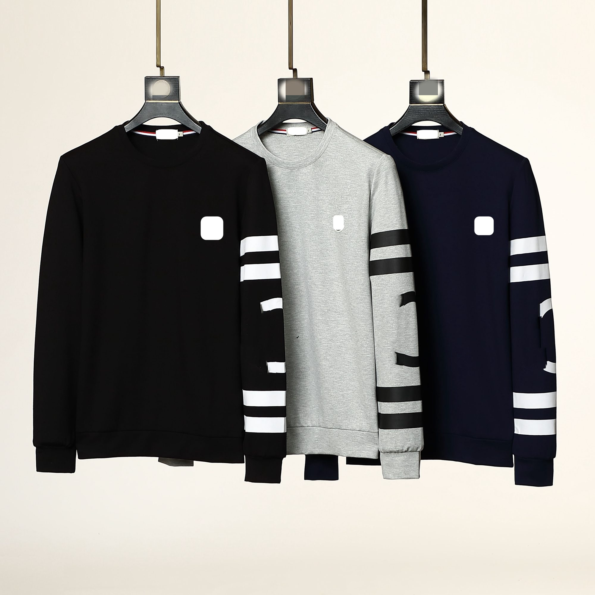 

Luxury France Men's Hoodies designer brand Round neck long sleeve printing trend casual sports, Black