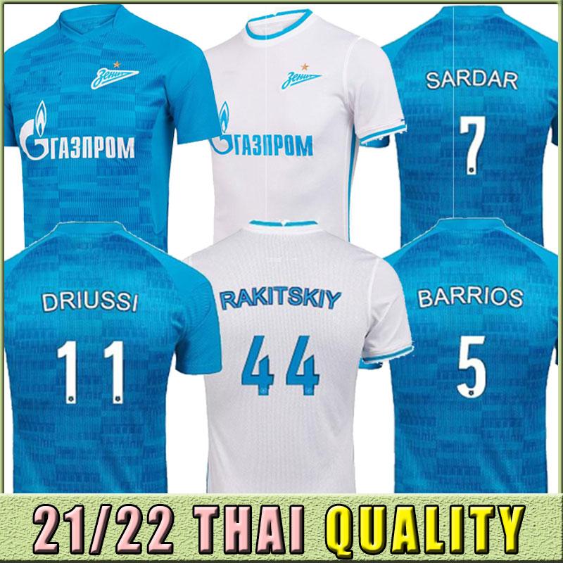 

2021 2022 Zenit soccer jersey home blue 21/22 Men away grey soccers shirts customized football uniforms thailand away white