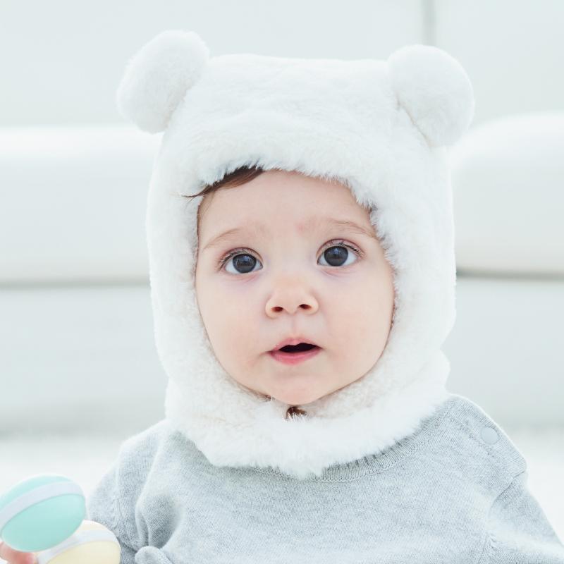 

Caps & Hats Kids Baby Ear Protection Bear Baotou Hat Plush Children's Accessories Born, Yellow