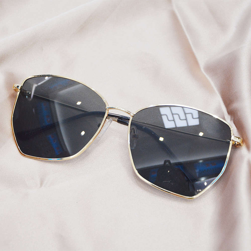 

2021 new metal sunglass Han wanghong same glass