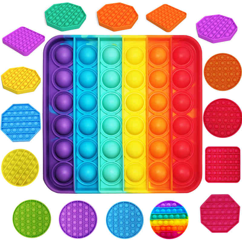 

Funny Pops it Fidget Toy Antistress Toys For Adult Children Push Bubble Figet Sensory Toy Squishy Jouet Pour Autiste X0320