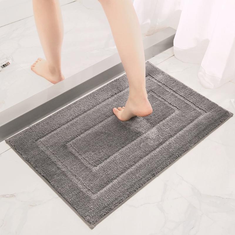 

Carpets 1Pcs Bathroom Mats Luxury Soft Absorbent Plush Gray Rugs-Non Slip For Tub Shower And Bath Room, Turquoise