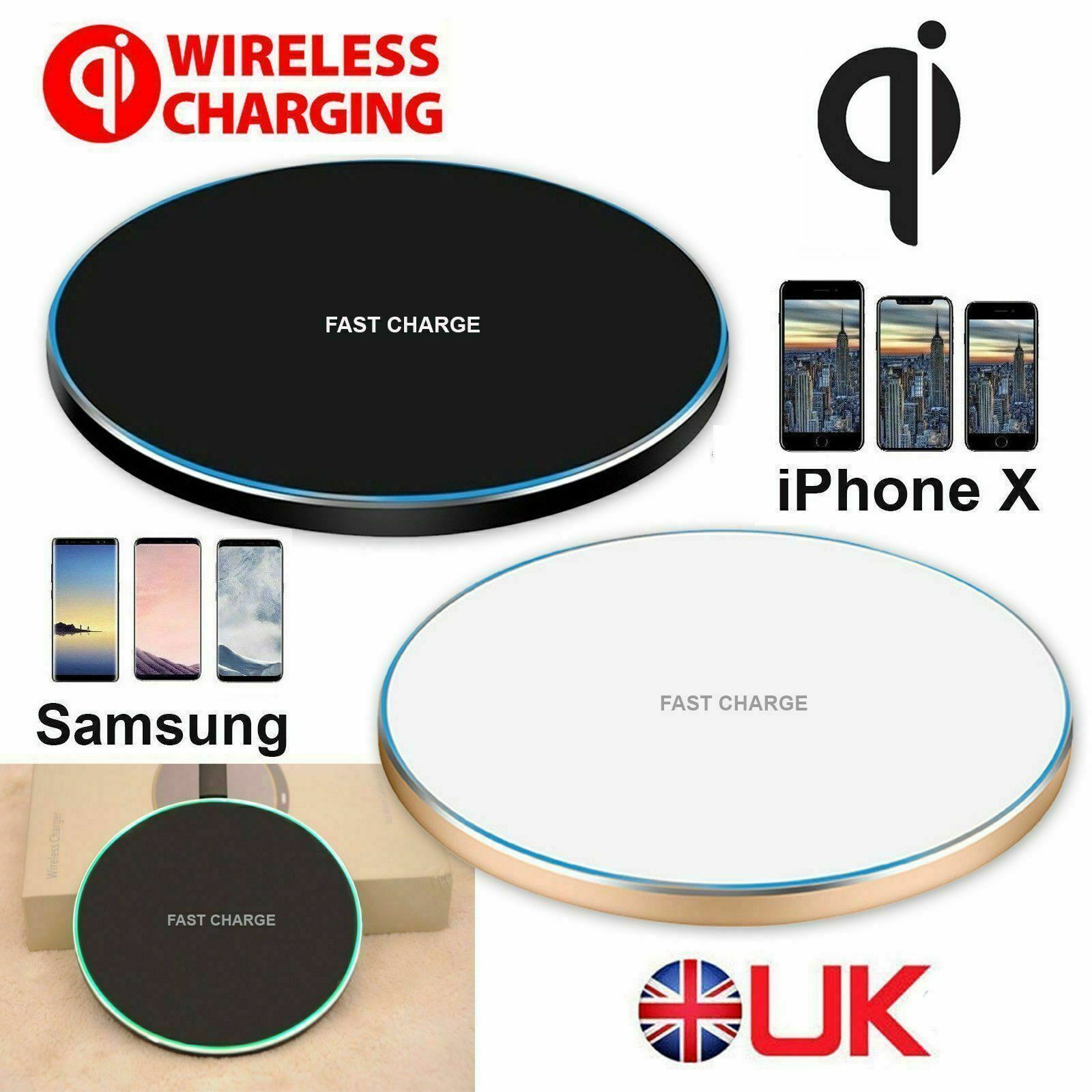 

15W Qi Wireles Charger For iPhone 12 11 Pro Xs Max Mini X Xr 8 Induction Fast Wireless Charging Pad For Samsung s8 s9 s10 note