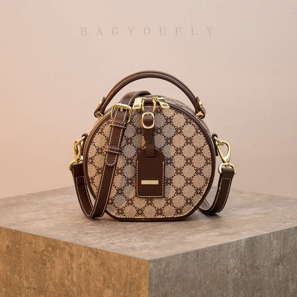 

HBP Fashion Net red bag 2021 new fashion Mini round, Khaki