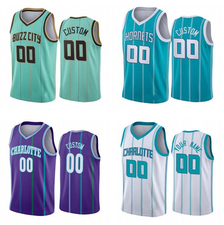 

Custom Basketball Jerseys Men women youth S-6XL Charlotte hornets 3 Terry Rozier III 2 ball 20 hayward Any name and number Swing, Black;red