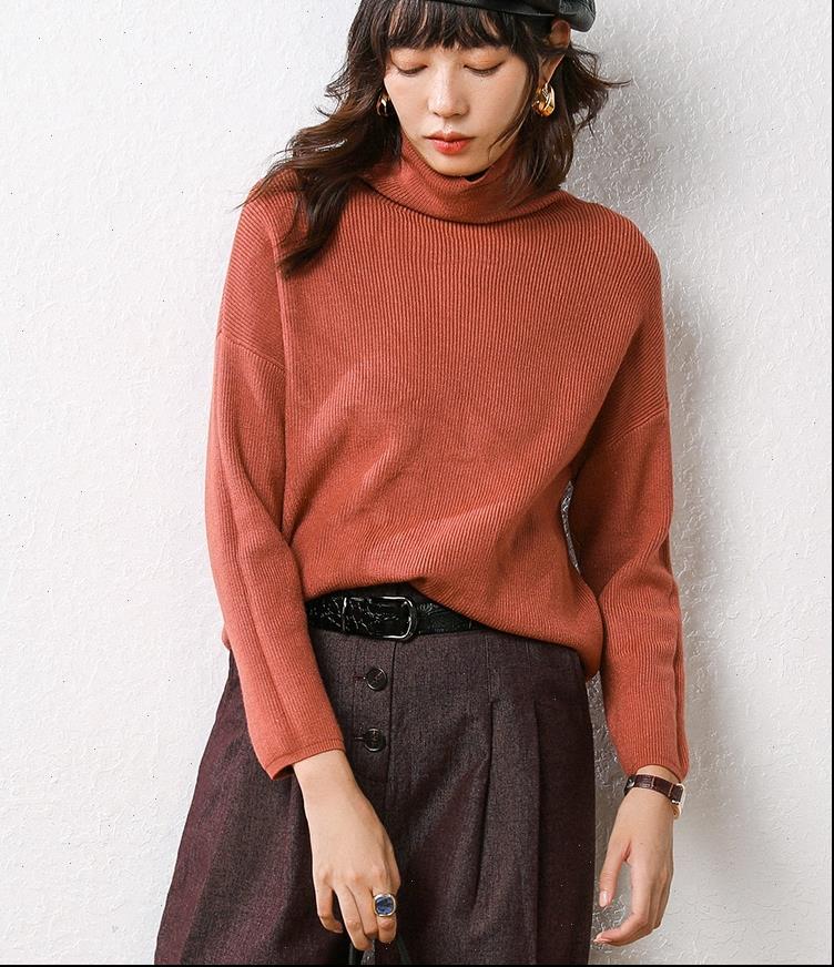 

soft casual womens sweaters style female sweater solid pattern turtleneck full sleeve spring autumn pullover for women drop, White;black