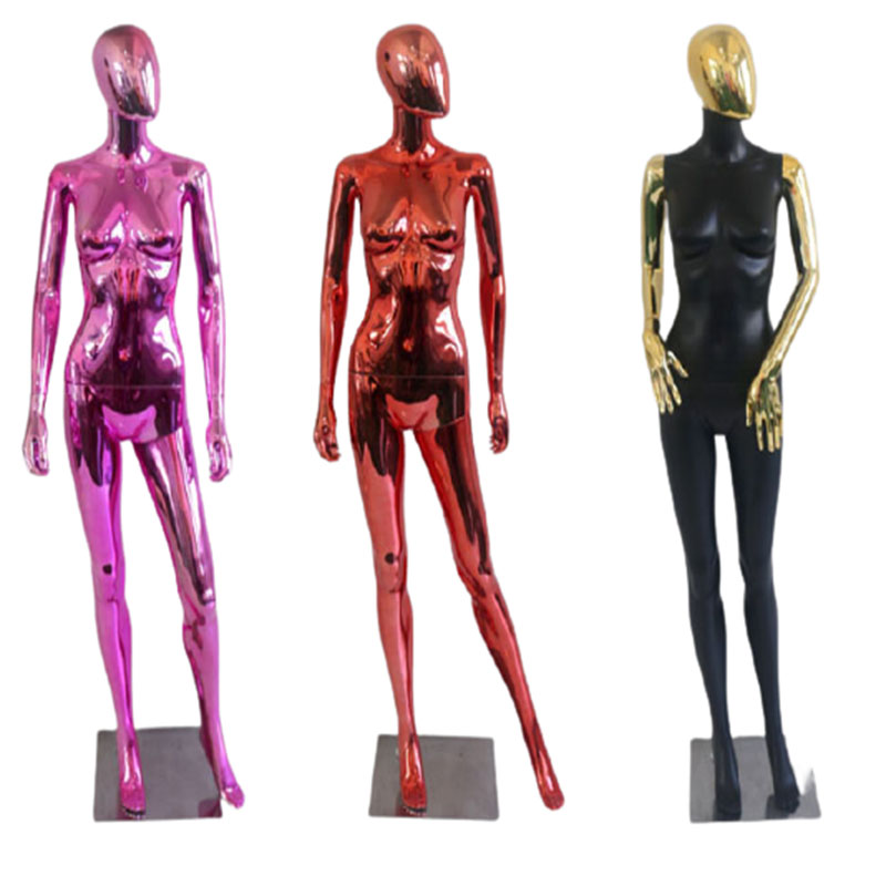

New Style Electroplated Mannequin Full Body Shiny Model Factory Customized