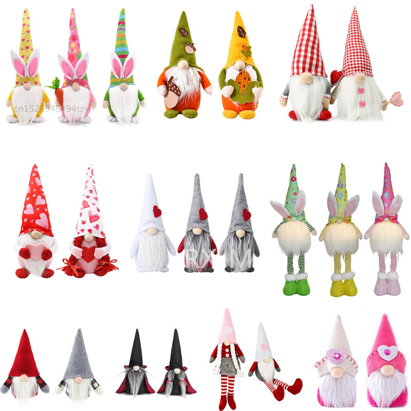 Paashaas Gnome Decoration Easter Faceless Pop Easter Pluche Dwarf Home Party Decorations Kids Toys-image-692855397