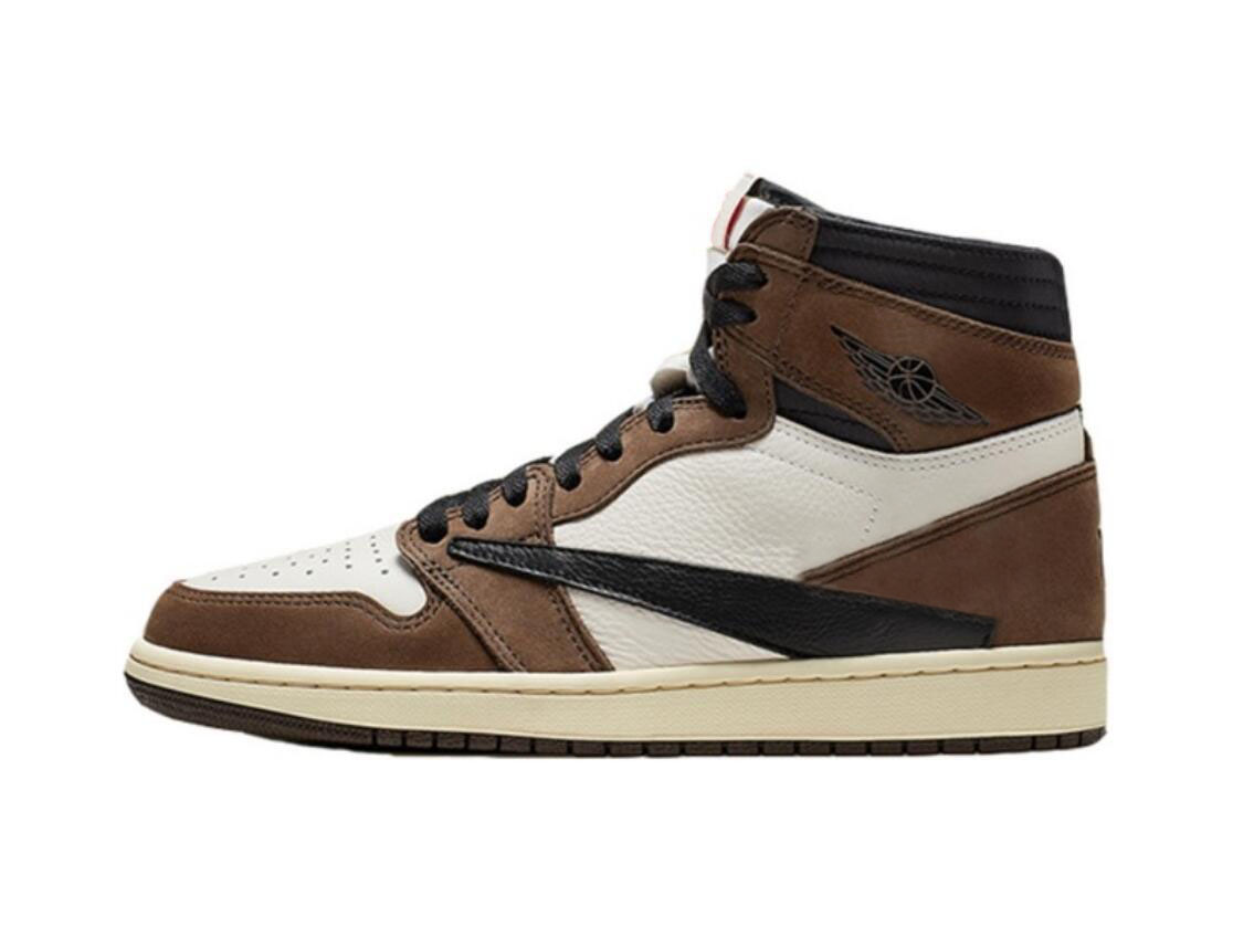 

Shoes Authentic 1 Travis Scotts High Low OG Man 1s Mocha University Red Sports SP TS Military Blue Cactus Jack Sneakers Dress Shoe, Customize