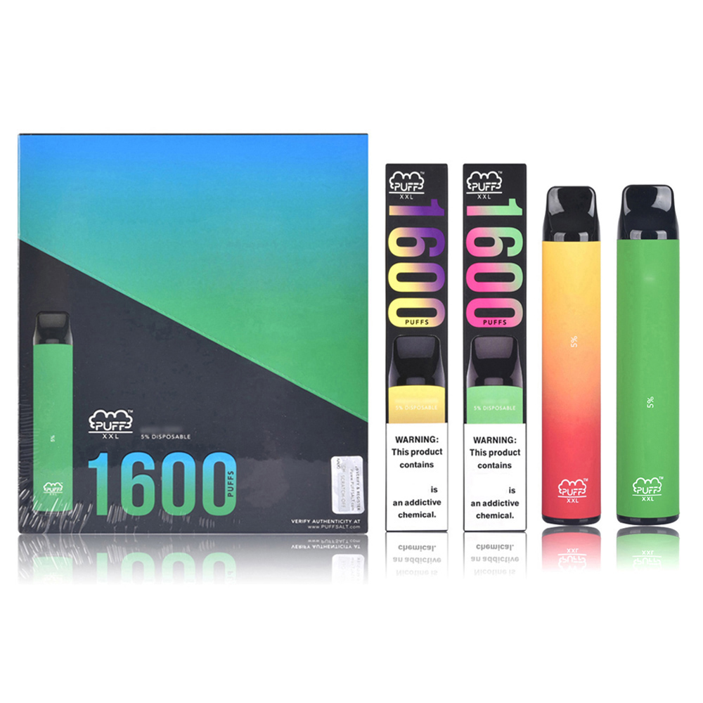 

E cigarette Puff Bars XXL Disposable Vape Pen 1600Puffs Pre Filled 6.5ml Pods Vapes Cartridge Vaporizers Stick Pens