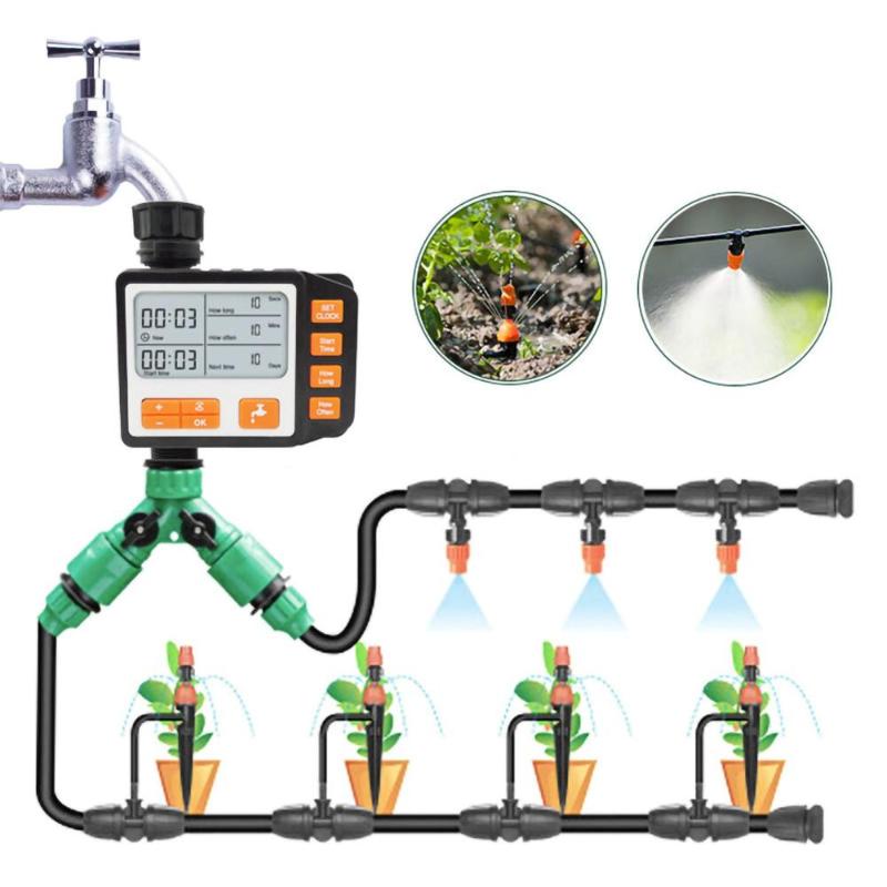 

Automatic Electronic Water Timer Lcd Screen Sprinkler Controller Outdoor Garden Watering Device Irrigation Tools Equipments