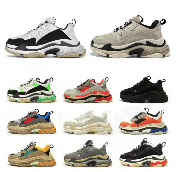 

Top Quality BL Triple S Men Women Casual Shoes White Vintage paris Sneakers designer Shoes fashion outdoor grandpa luxury Sneakers, I need look other product