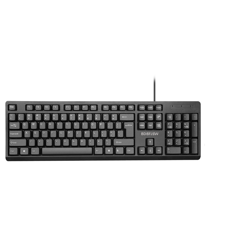 

BDBFJSW Keyboard, USB wired keyboard, playing games, computer essential
