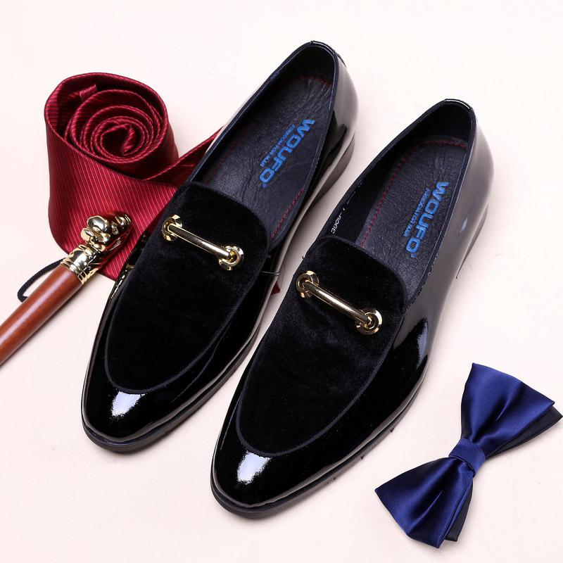

Genuine Leather Formal Shoes Men Classic Oxfords Pointed Toe Silks Material Dress Business Wedding Flat G74, Black