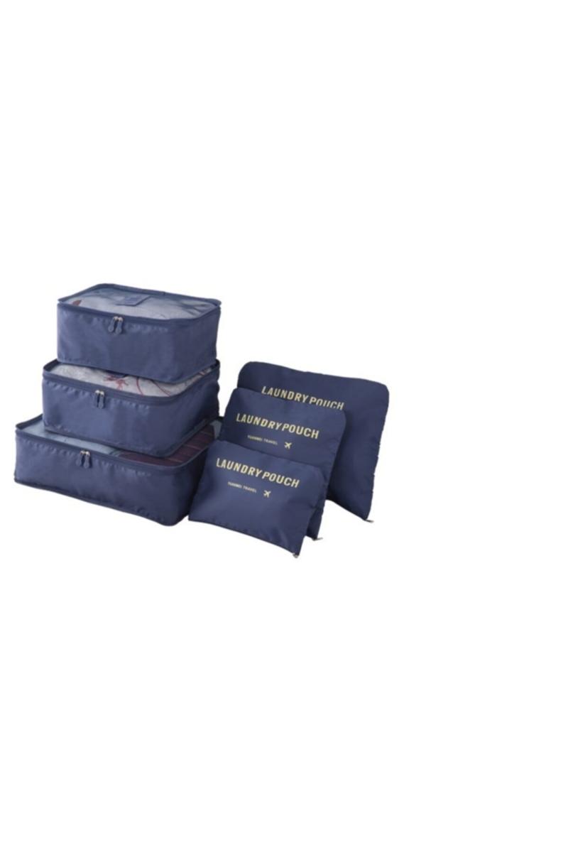 

Navy Blue Suitcase Luggage Organizer Set Of 6 BRL869901463LQNORG004 Bath Accessory