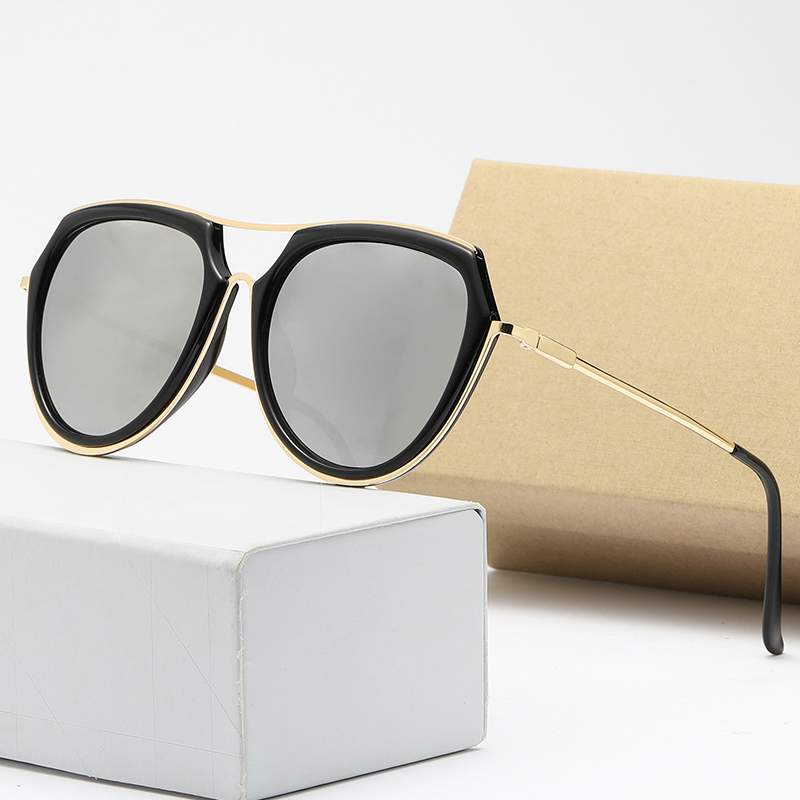 

High quality glass vintage mens sunglasses for women polarized Letter printing lens spy aviator glasses driving on vacation