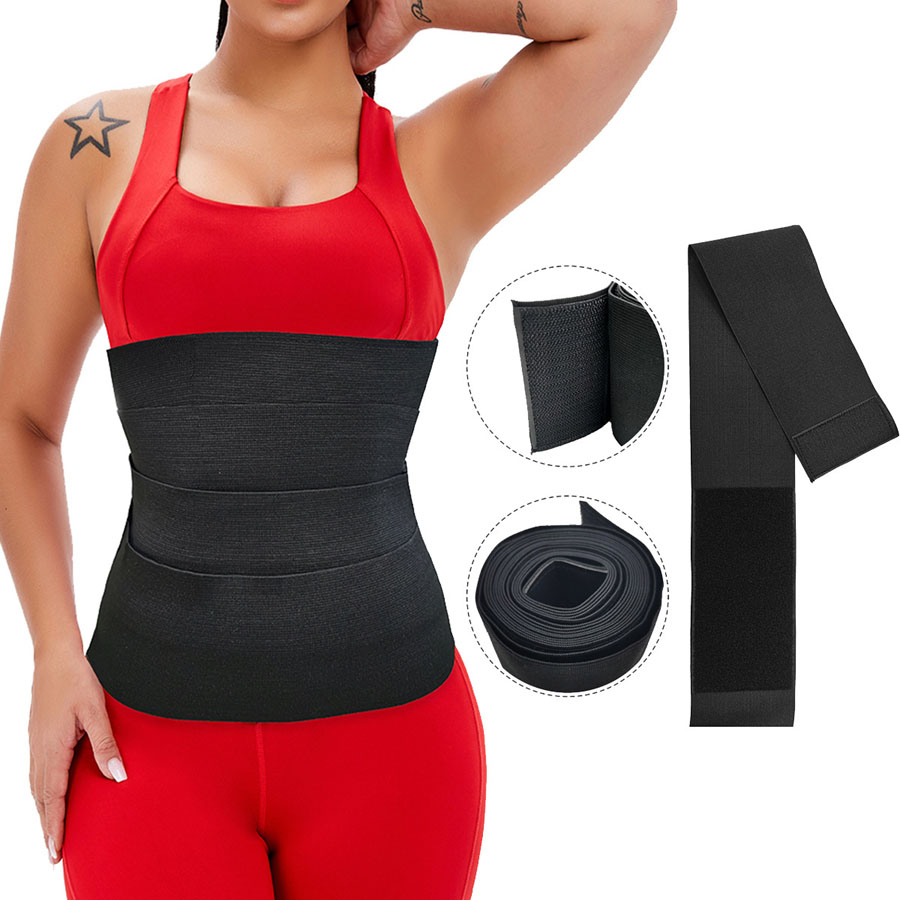 

Premium Waist Trainer Girdle Abdomen Tummy Belts For Women Beauty Slimming Body Shapers Fitness Sauna Sweat Bands DHL Free, Black