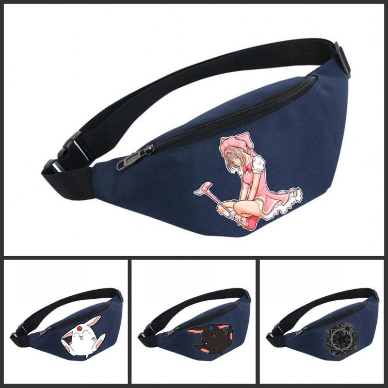 

Unisex Fanny Pack Women Belt Waterproof Chest Handbag Waist Bag Ladies Belly Bags For Card Captor Sakura