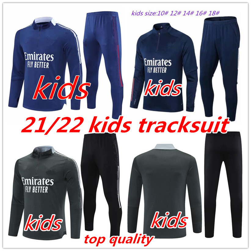 

2021 kids tracksuit soccer 20 21 22 kit Maillot de football AOUAR DENBELE MEMPHIS training suit child set
