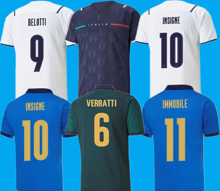 

ITALY soccer Jersey 2021 2022 ITALIA BARELLA SENSI INSIGNE 20 21 22 European Euro Cup CHIELLINI BERNARDESCHI football shirts men