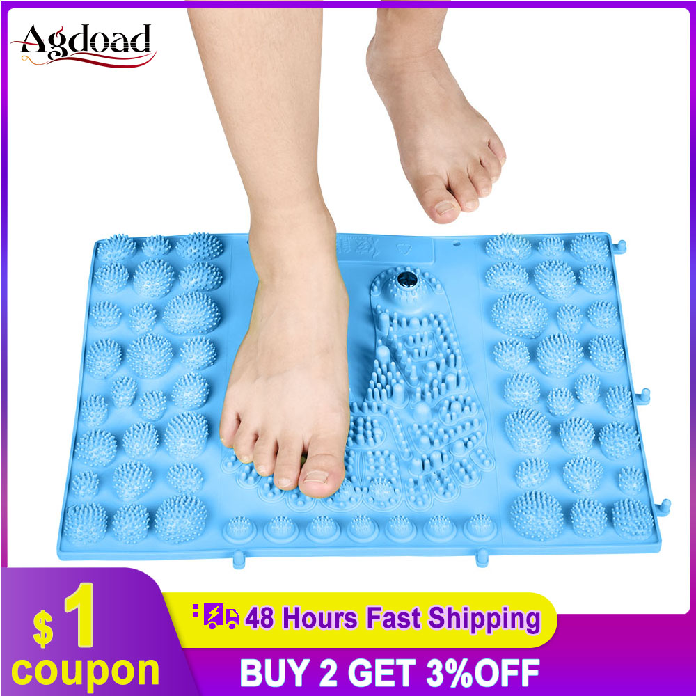 

Foot Massage Mat Acupressure Mat Foot Sole Pressure Relief Magnetite Therapy Anti-Slip Plate Acupuncture Massage Pad
