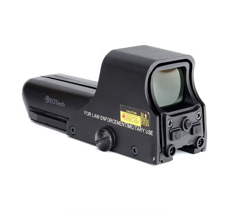 

Tactical HD 551 552 553 558 Toy rilfe Holographic Reflex Red Green Dot Sight Outdoor Hunting Scope Brightness Adjustable Black