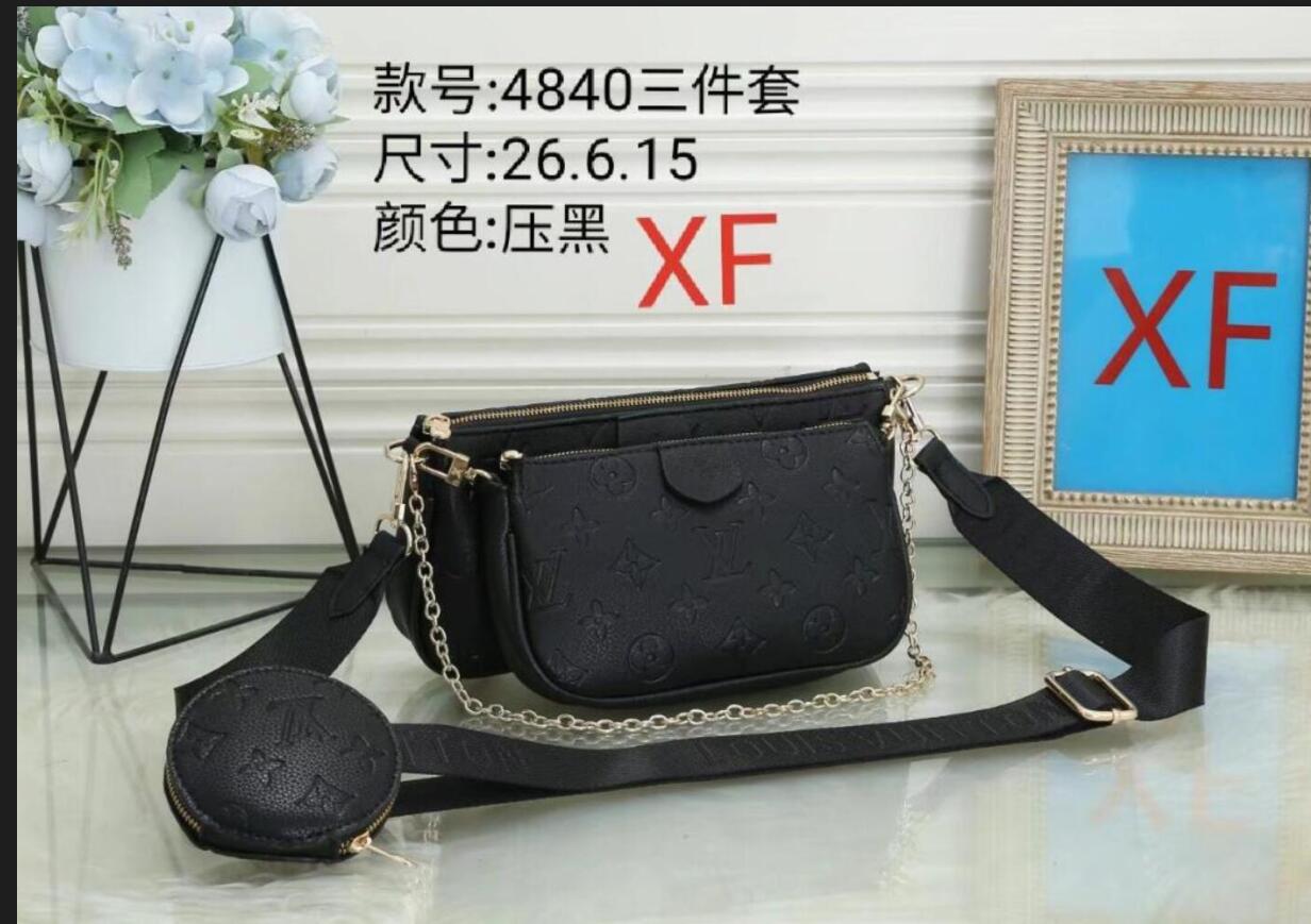 

3 piece set designers bags women leather crossbody bag purses designers handbags lady tote bags Coin LV LOUIS BAG VITTON