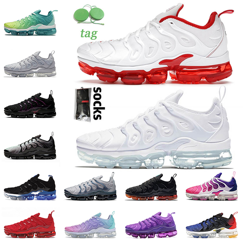 

Air Vapourmax Tn Plus Running Shoes Cherry Triple White Black Noble Red Dary Blue Metallic Gold Coquettish Purple Pastel Mens Womens Trainers Sneakers Size US 13, C47 coquettish purple 36-47.jpg